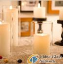 S/4 glass candle holder